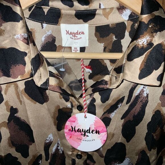 NWT Hayden Los Angeles Leopard Animal Print Dress size XL - Picture 8 of 9